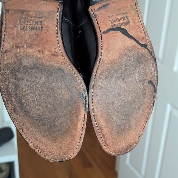 Dark Academia Johnston & Murphy Leather Oxfords‎ Men\'s 9.5D Vintage Luxe main image 5